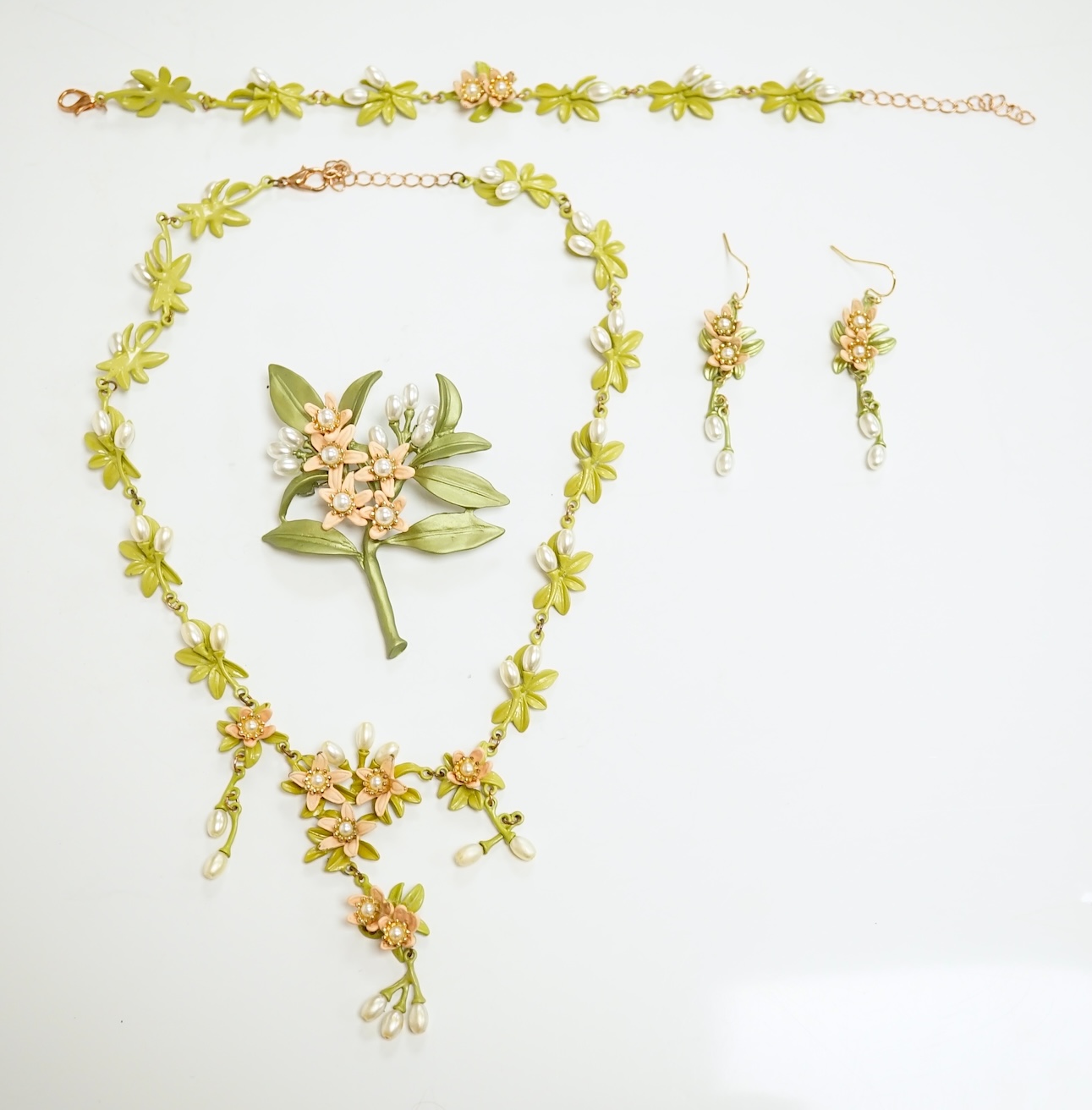 A large quantity of assorted mainly costume jewellery including simulate amber necklace, simulated jade necklace, etc. Condition - fair to good